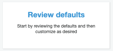 Review default screen grab